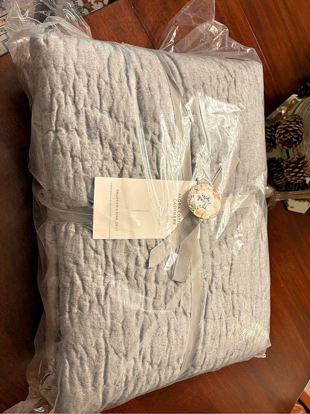 Anthropologie Alora Cotton Cashmere California King Quilt NWT